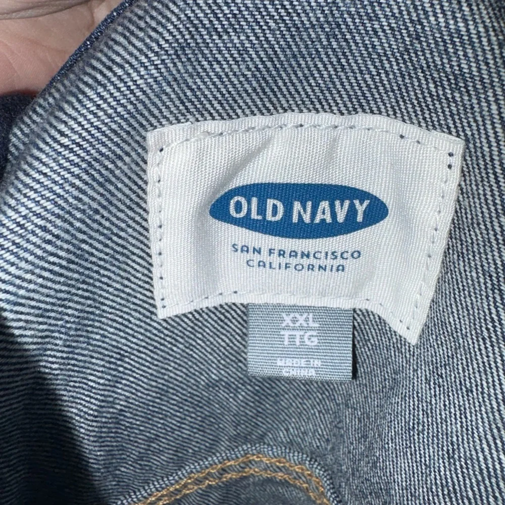 Old Navy Dark Wash Denim Jean Jacket - Picture 2 of 3